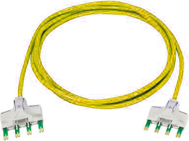 Cat6 4-pair to RJ45 Yellow Copper Patch Cord