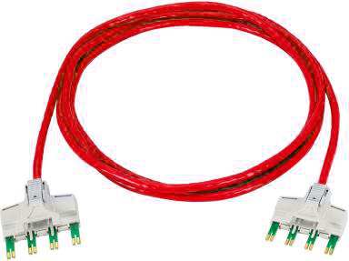 Cat6 4-pair to RJ45 Red Copper Patch Cord
